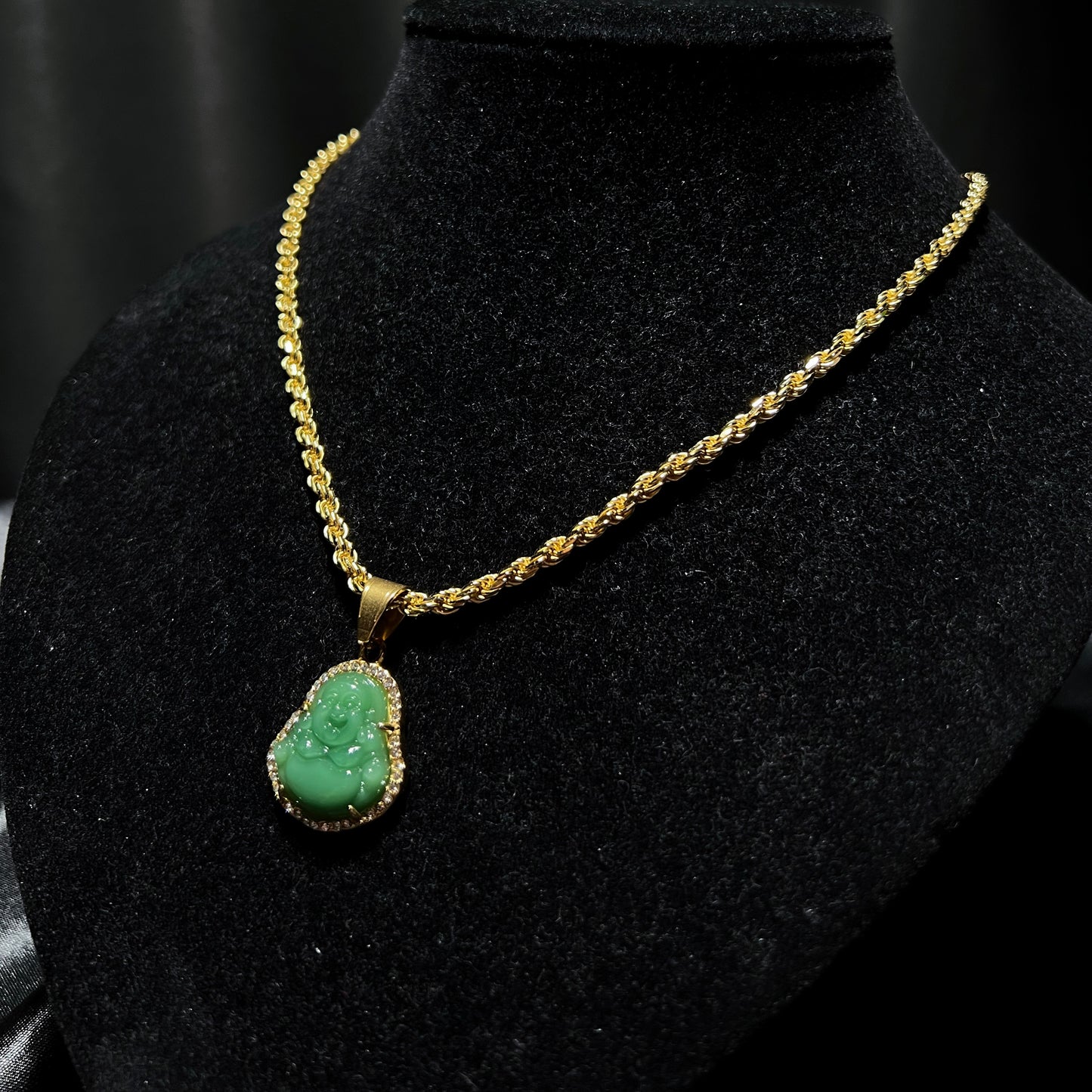 Jade Buddha Pendant Style D