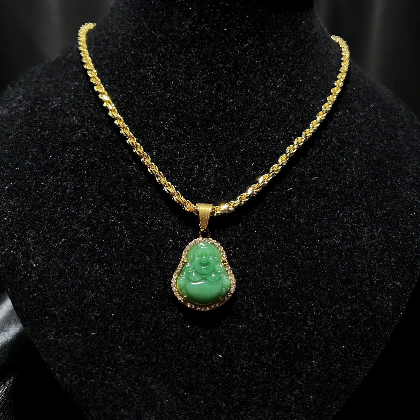 Jade Buddha Pendant Style D