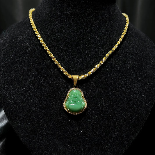 Jade Buddha Pendant Style D