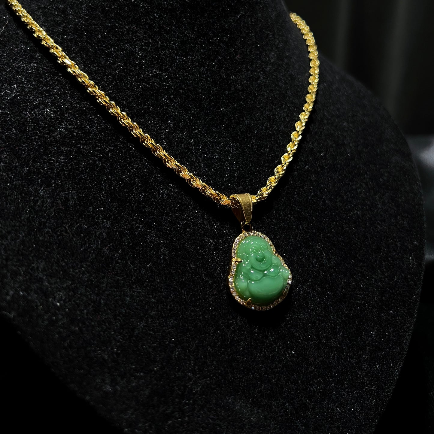 Jade Buddha Pendant Style D